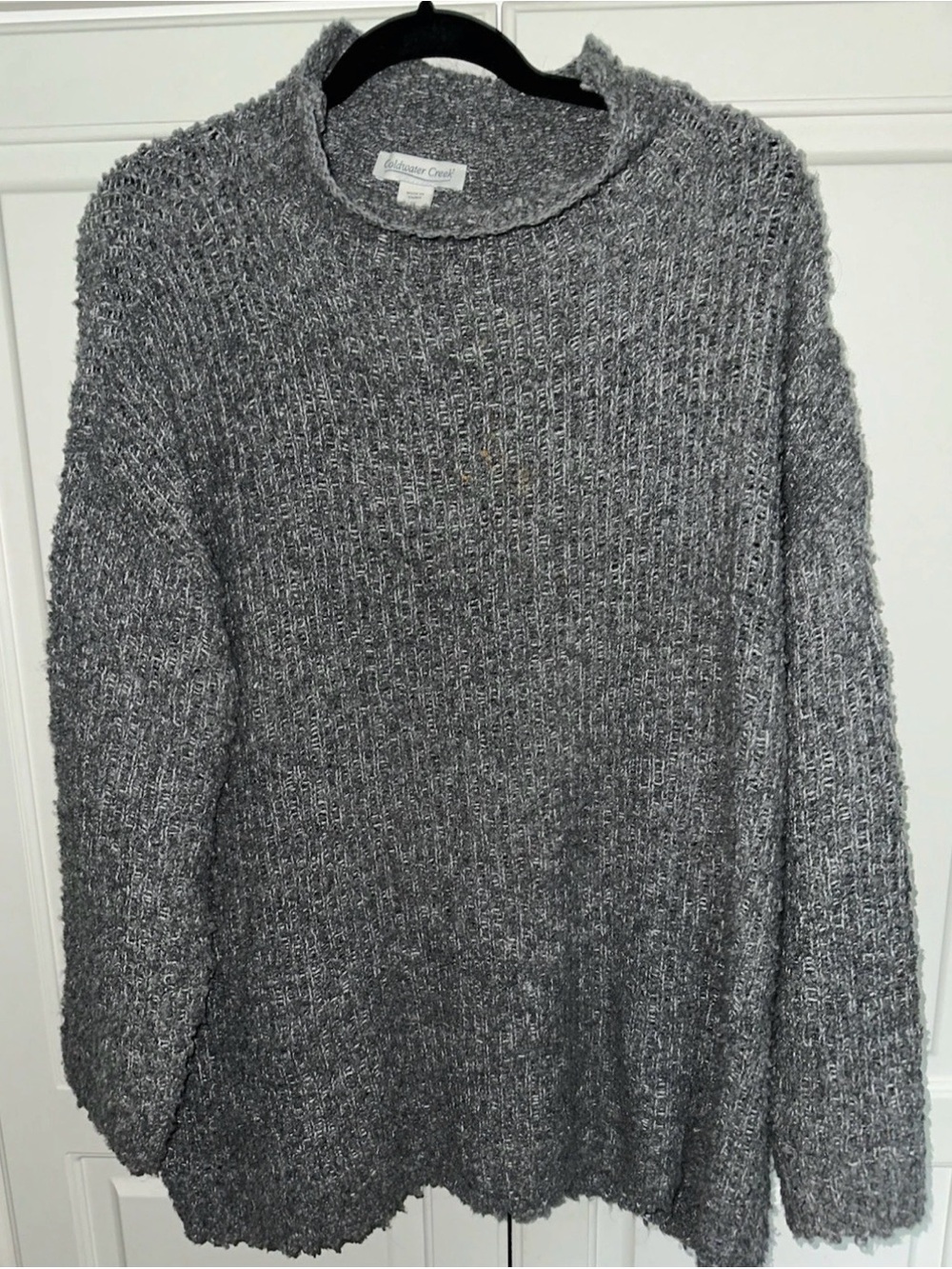 1X Coldwater Creek Gray Sweater Great Condition